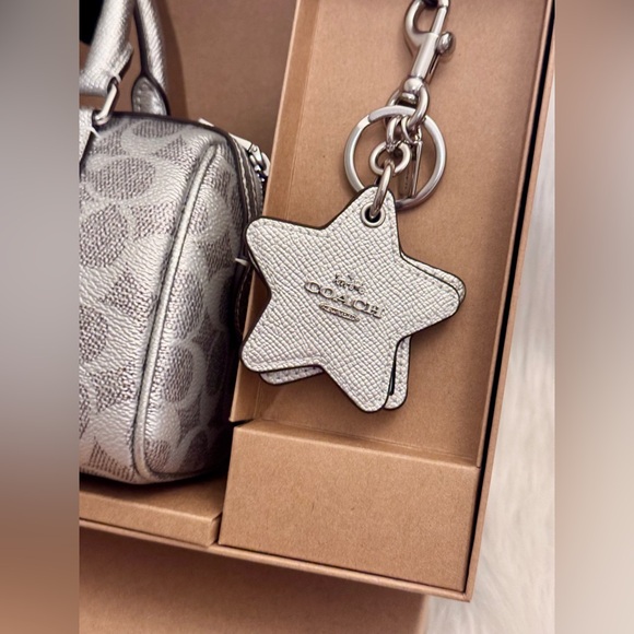 NWT Coach Boxed Mini Rowan Crossbody Bag And Mirror Bag Charm Set CX186 - Picture 7 of 14